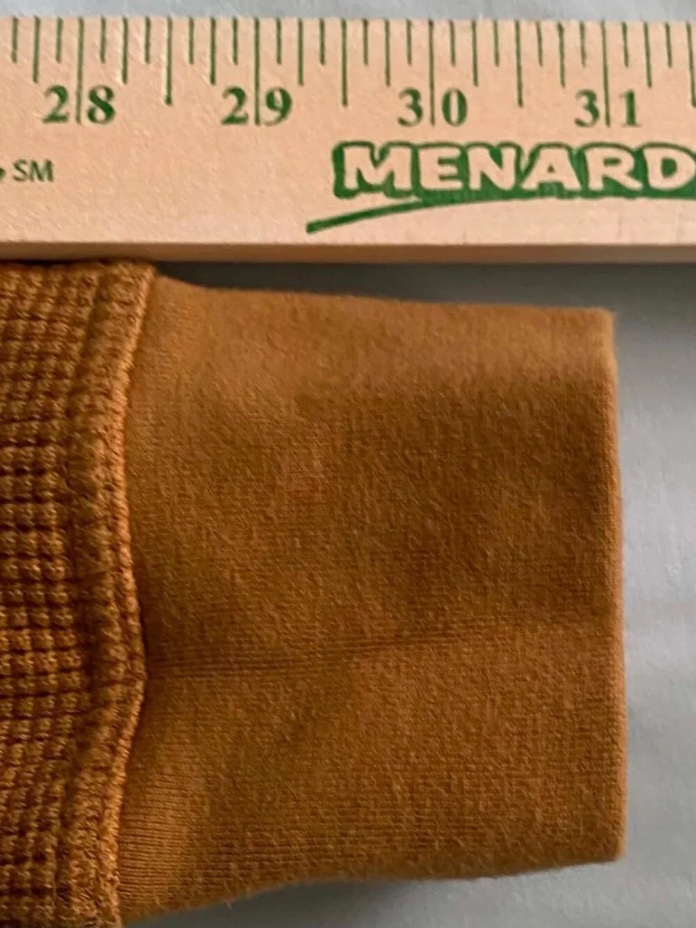 L. L. Bean Signature Waffle Knit Thermal Long Sleeve Men's Medium Brown Slim